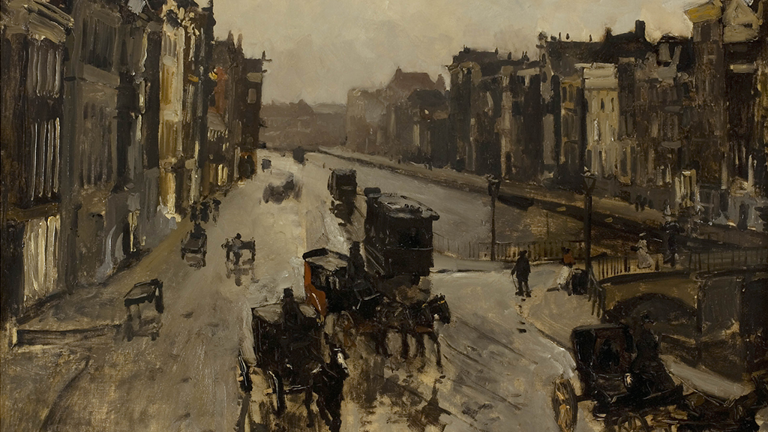 Schilderij van George Hendrik Breitner, Rokin, 1896